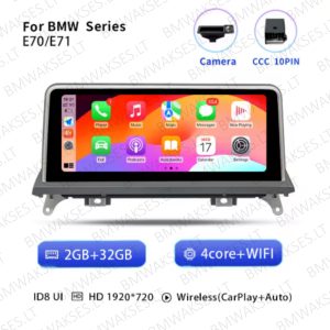 BMW E70/E71 Android 14 Multimedija (CCC)