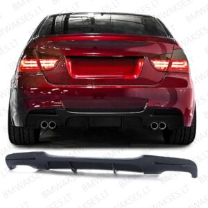 BMW E90/E91 M-Sport galinio bamperio difuzorius 2x2