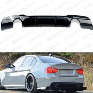 BMW E90/E91 M-Sport galinio bamperio difuzorius 1×1